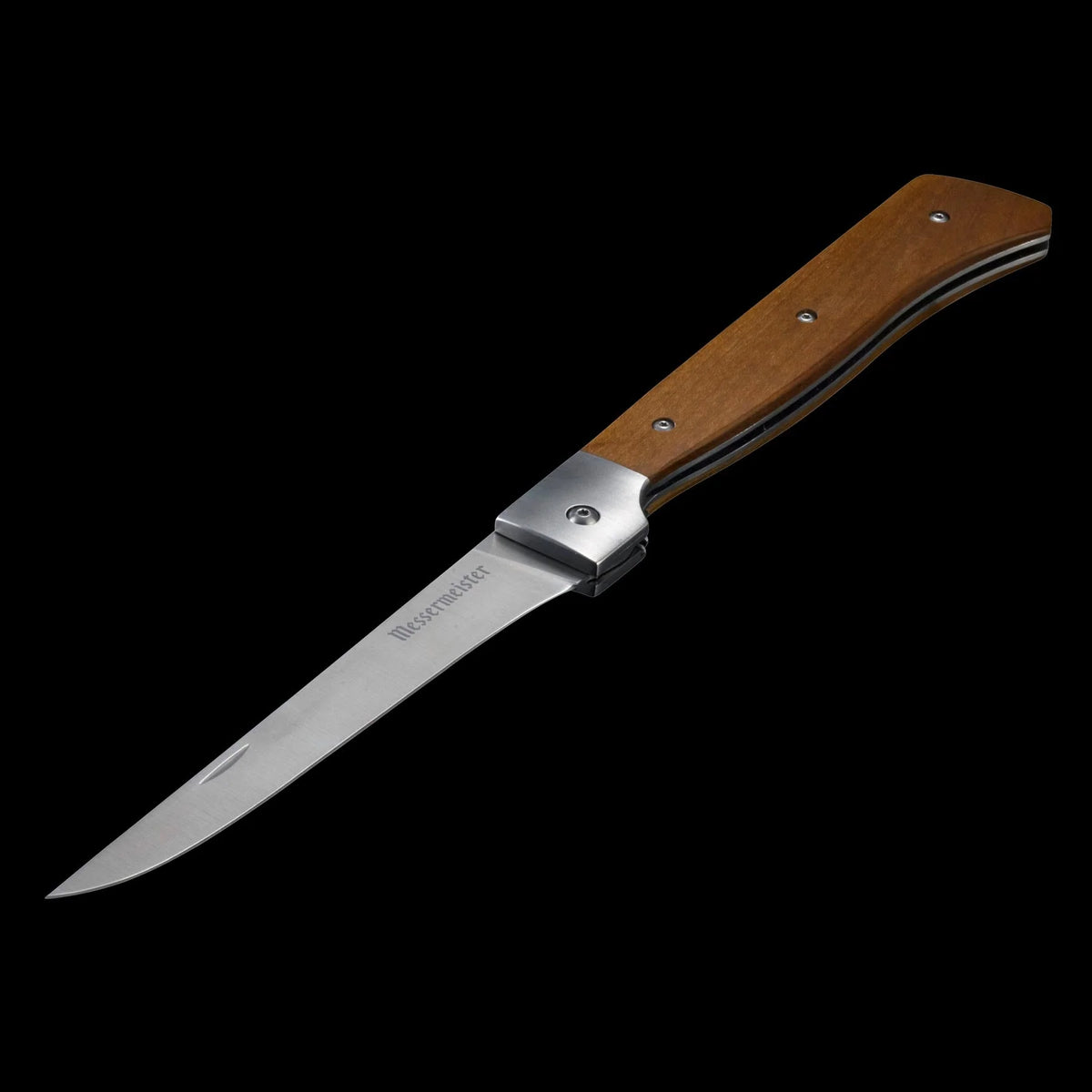 6" Adventure Chef Folding Flexible Fillet Knife, Maple Handle