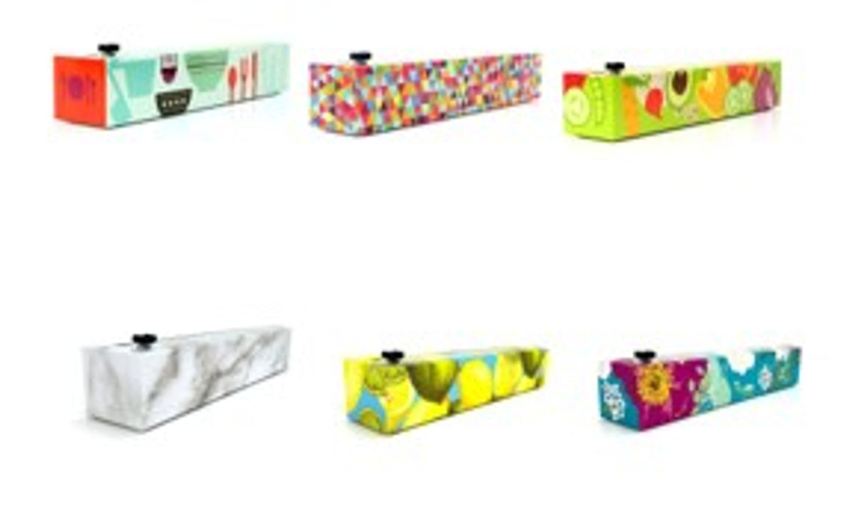 Plastic Wrap Dispenser Roll, Mixed Designs 12" x 250'