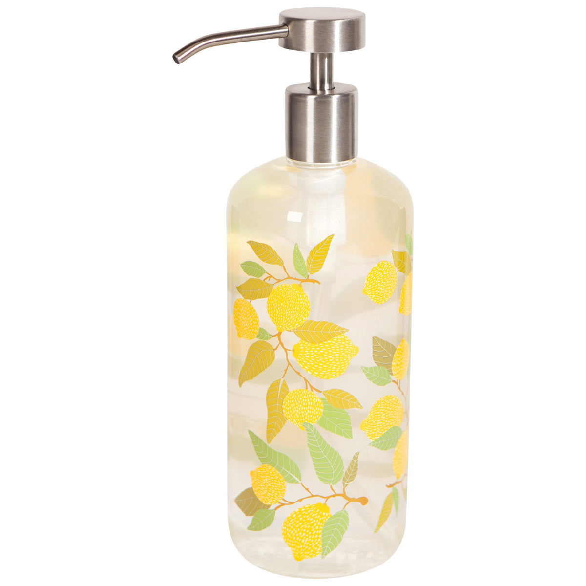 Soap Pump Lemons Glass