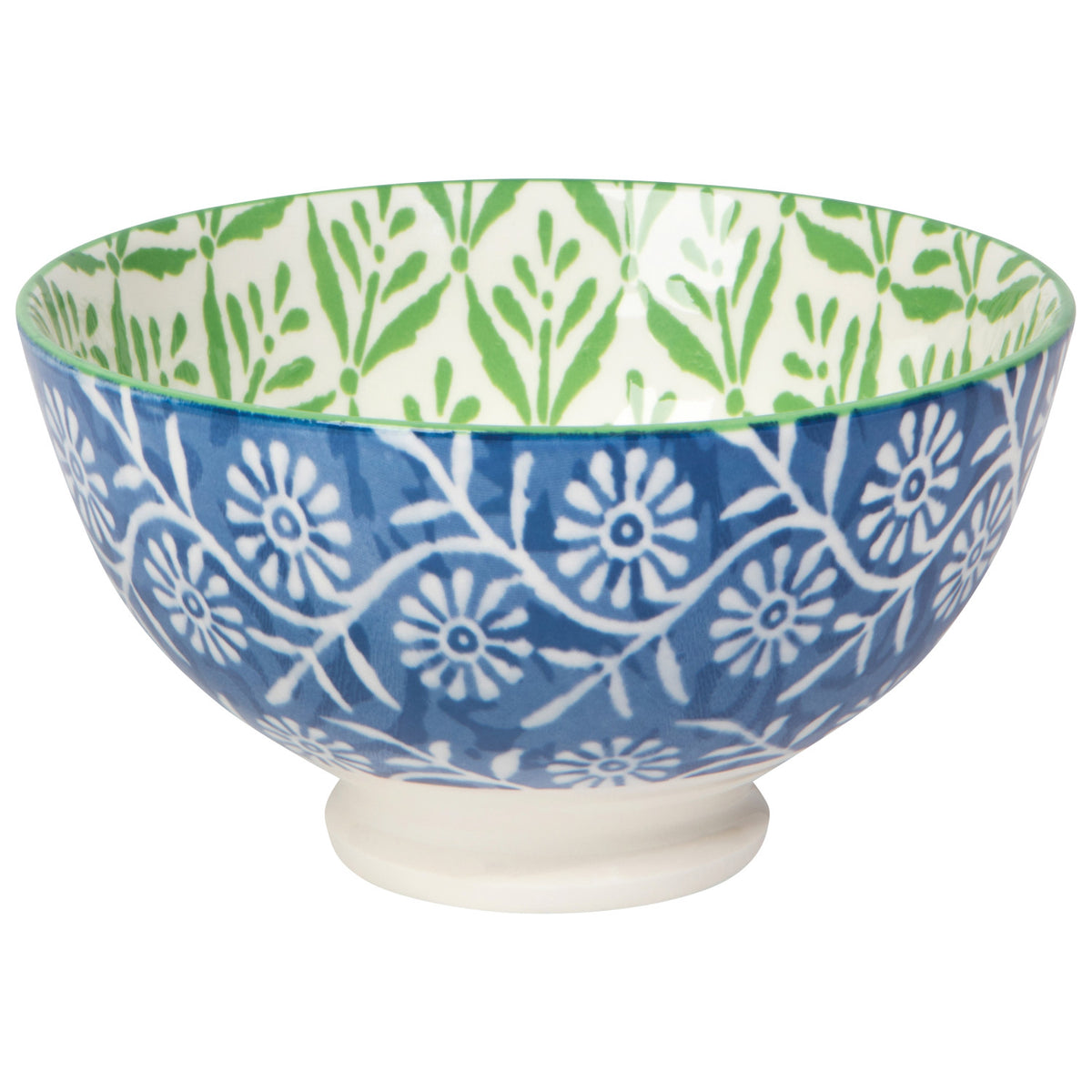 Green Leaf Stamped 4" Bowl