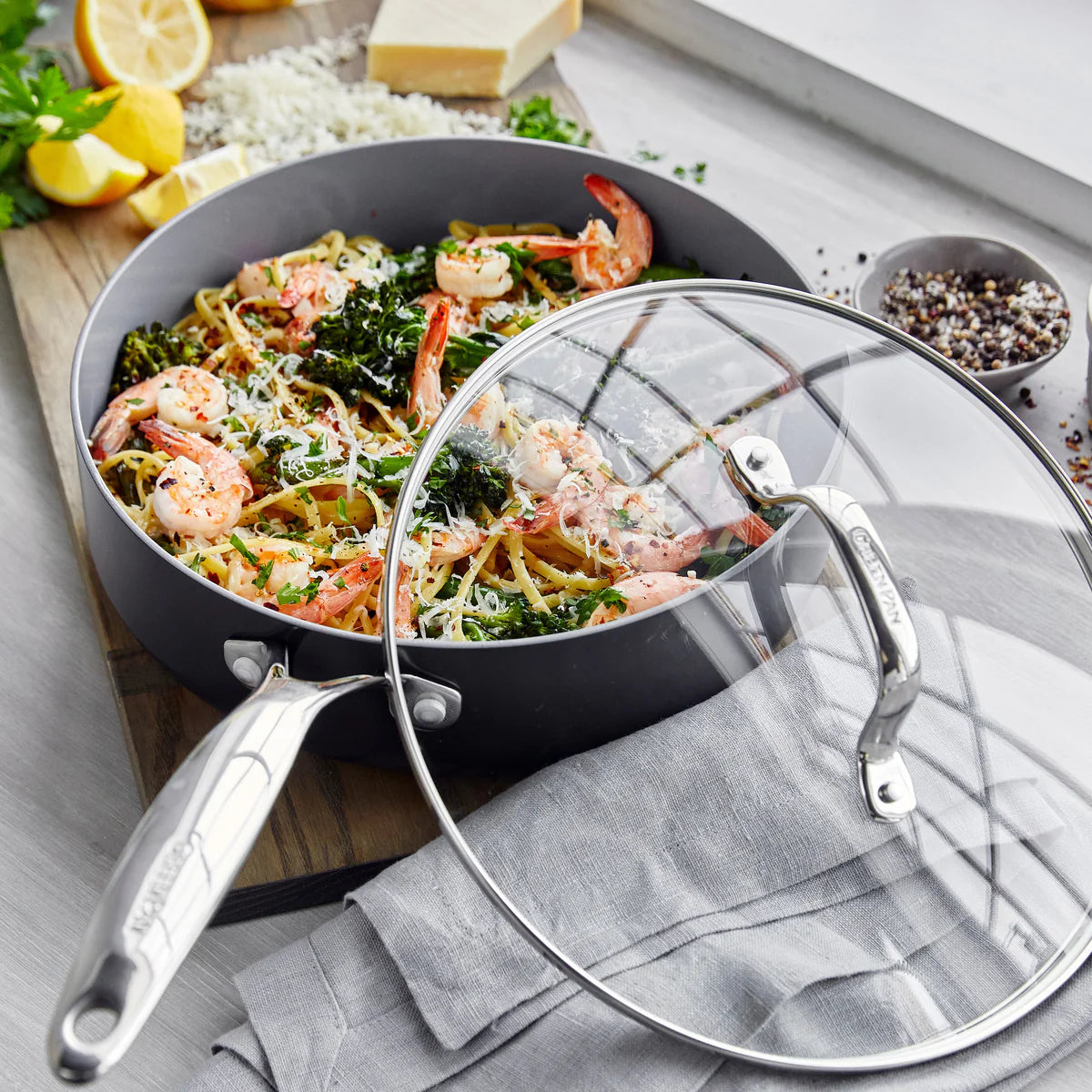 Hard Anodized Gray 11 Piece Set Valencia Pro Pans