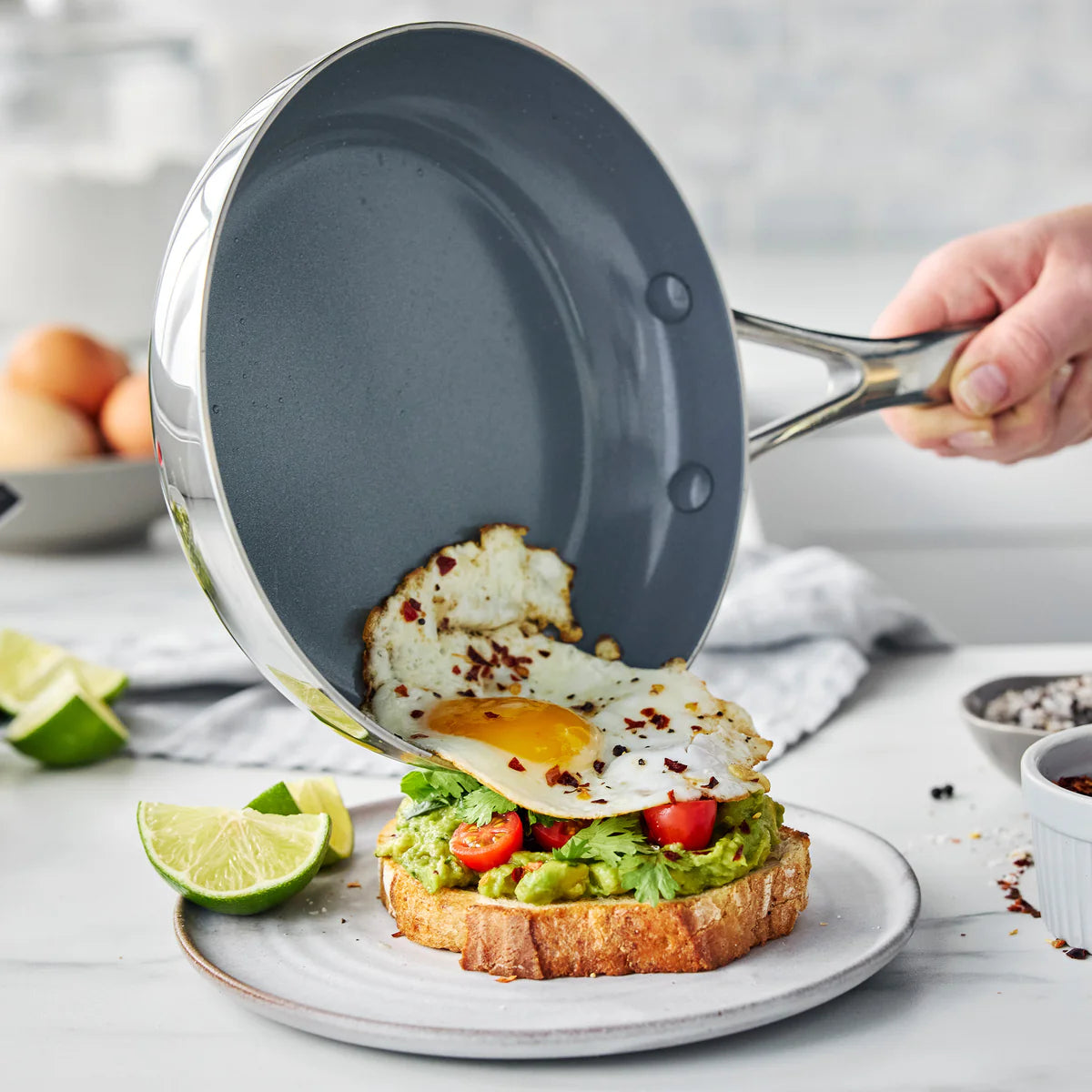 Stainless Steel 8" Valencia Pro Fry Pan