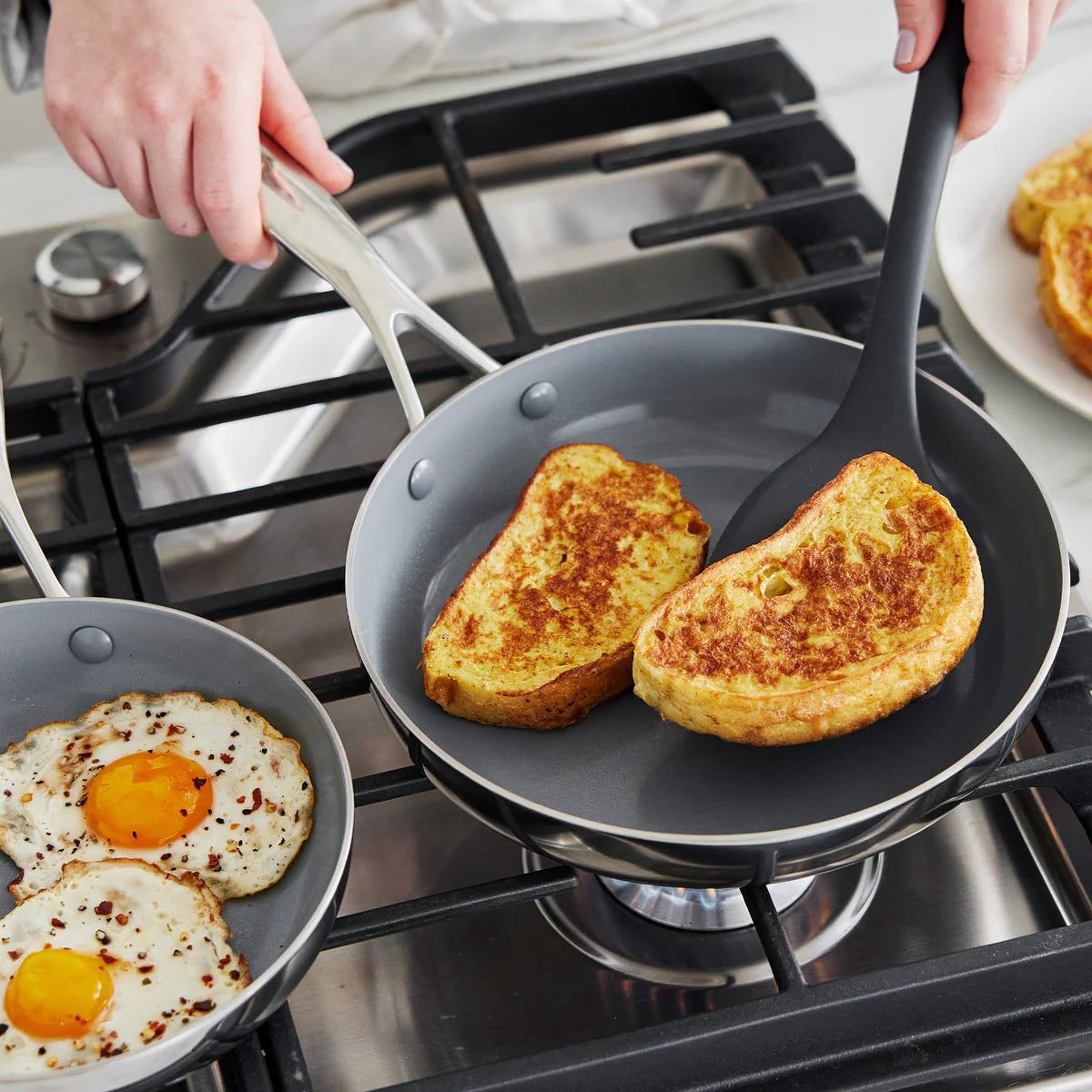 Stainless Steel 8" & 10" Set Valencia Pro Fry Pans
