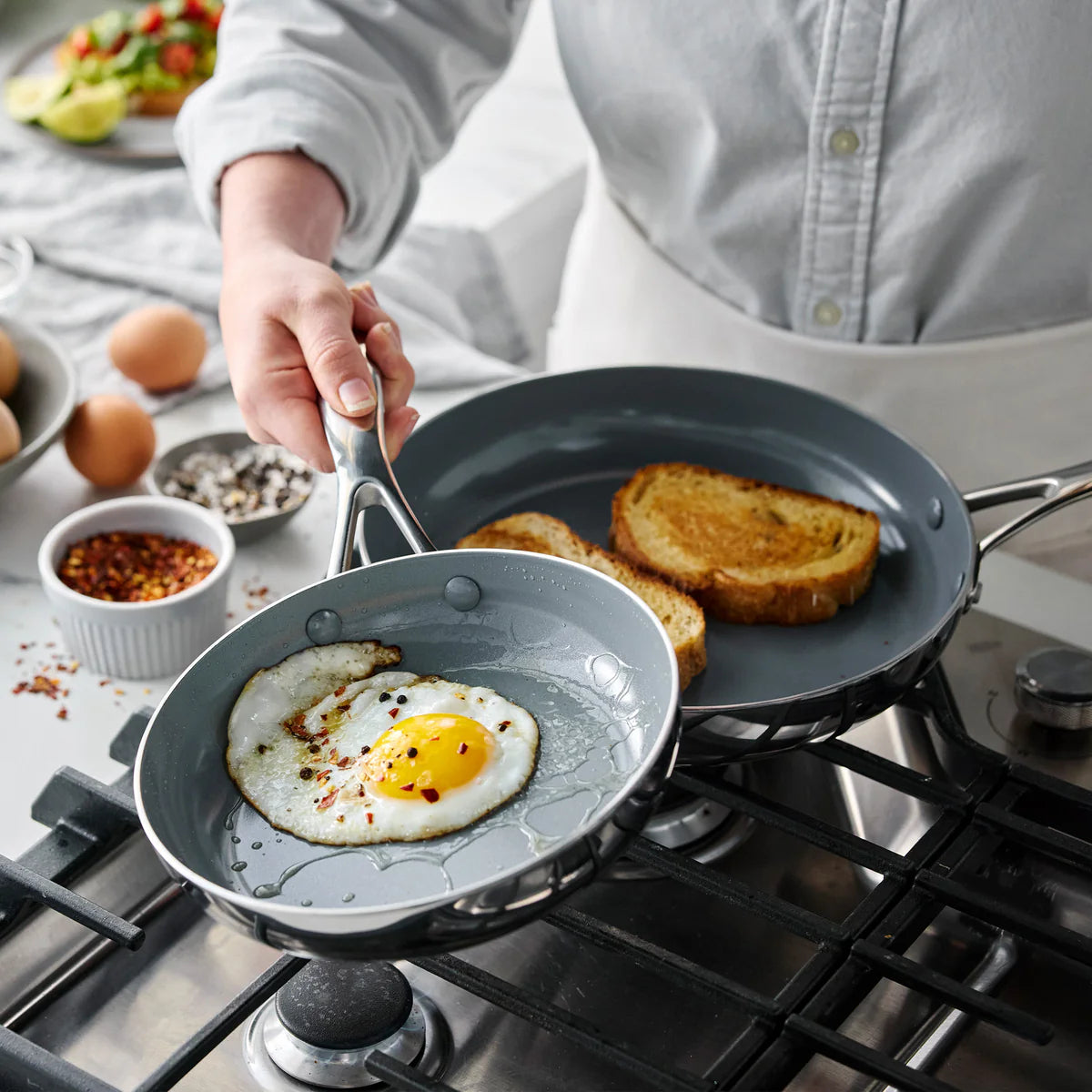 Stainless Steel 10 Piece Set Valencia Pro Pans