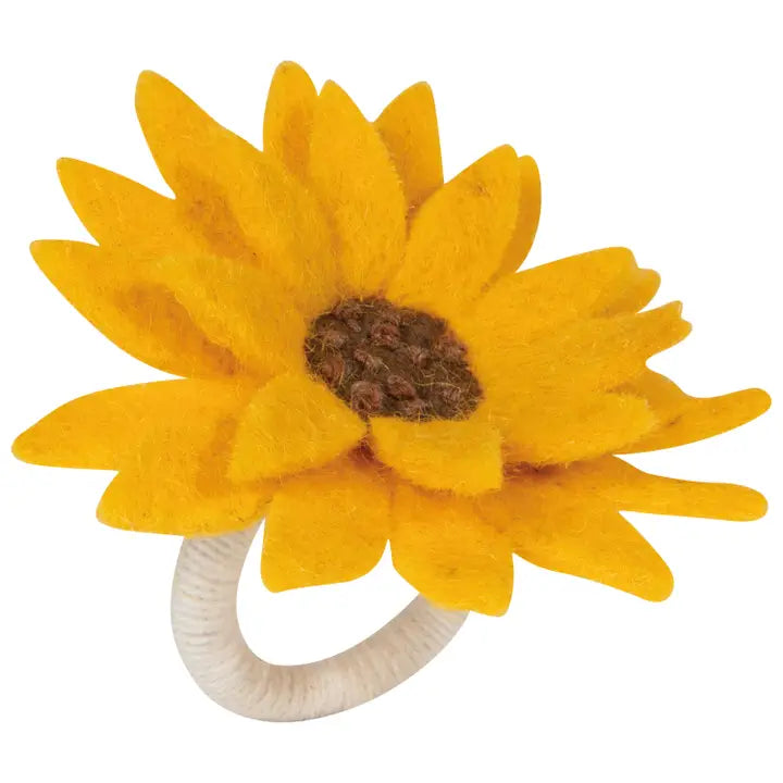 Sunflower Felt Napkin Ring