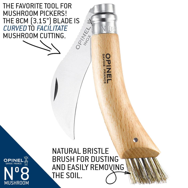 No.08 S/S Mushroom Folding Knife