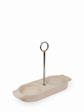 Ecru Linea Grinder Tray