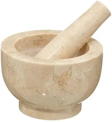 Cilio Jupiter (was Champagne) Marble Mortar & Pestle