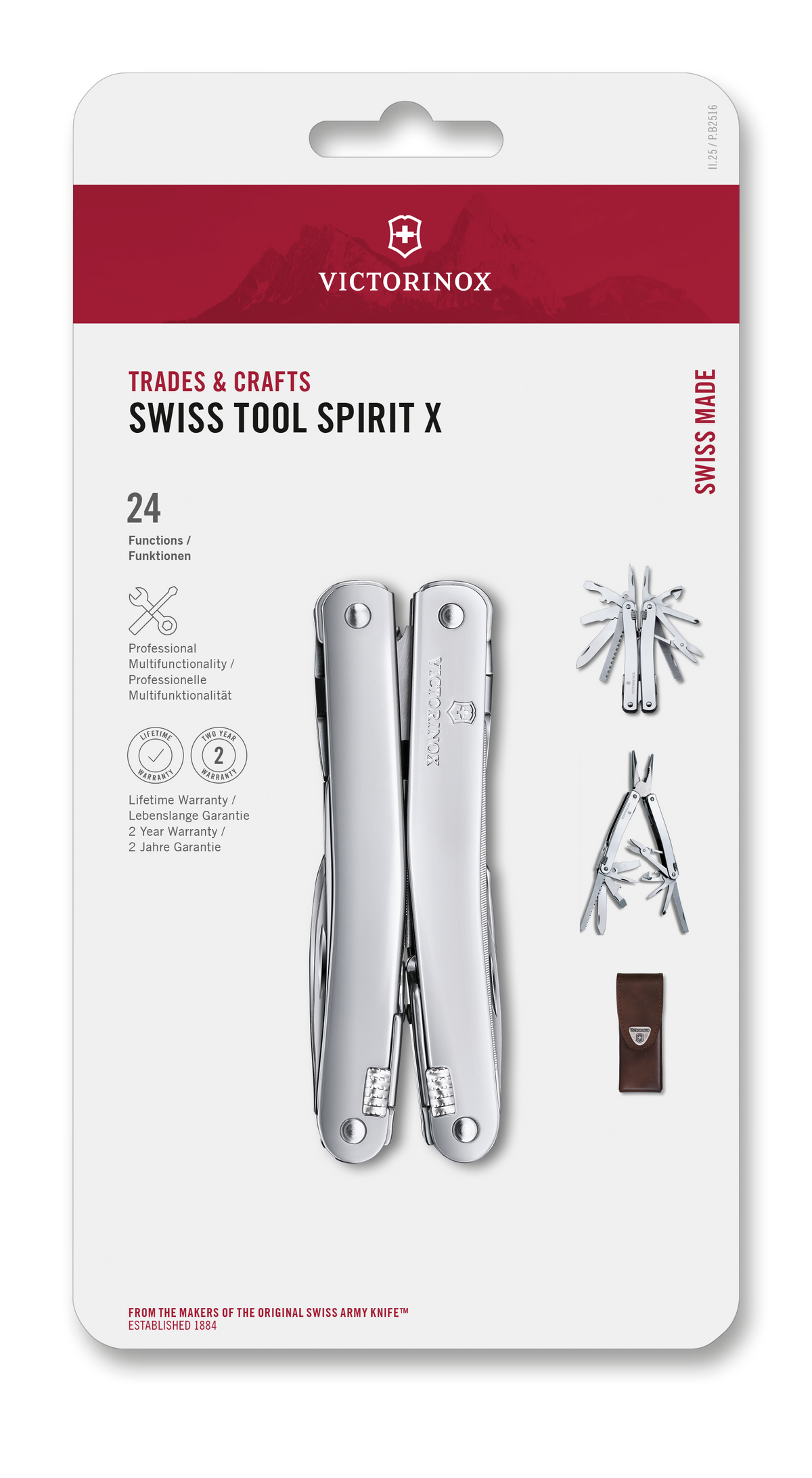 Swiss Tool Spirit X, Silver, Multitool, Swiss Army Knife