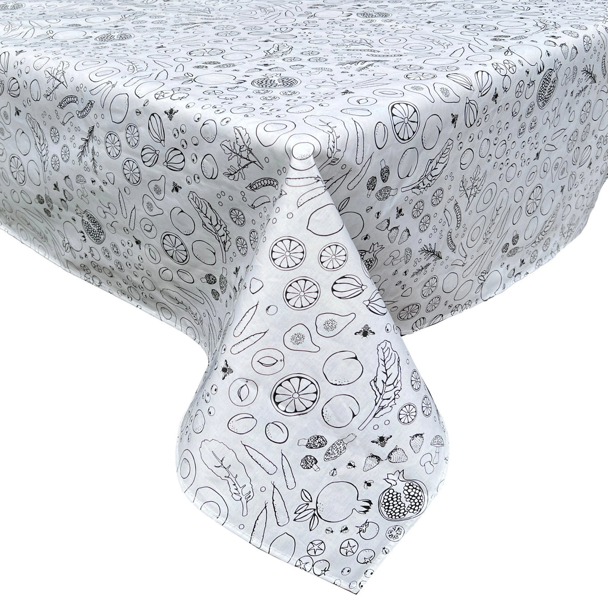 54 x 84 Salt & Pepper Rectangular Tablecloth