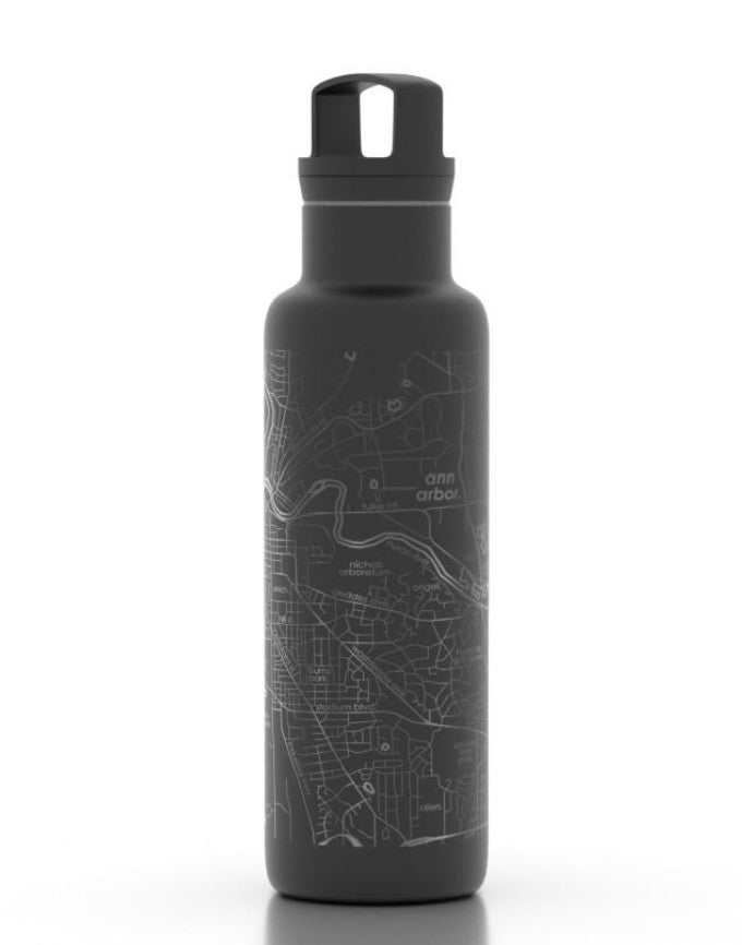 Black Ann Arbor 21oz Hydration Bottle