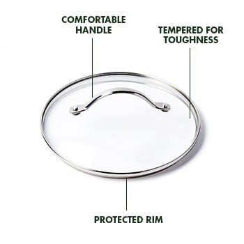 Glass 10" Round Pan Lid