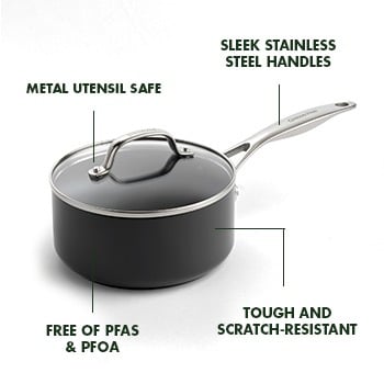 Hard Anodized 2 Quart Valencia Pro Saucepan