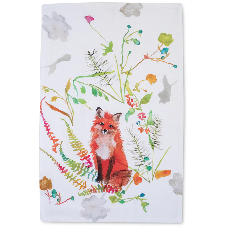 Curious Fox Tea Towel