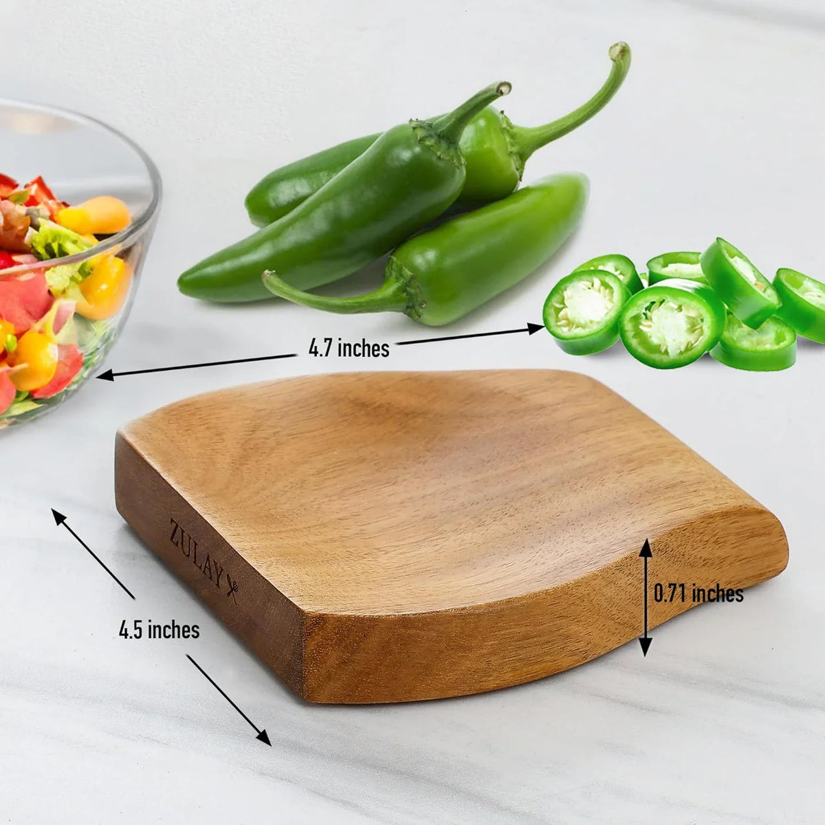 Wood Spoon Rest Acacia