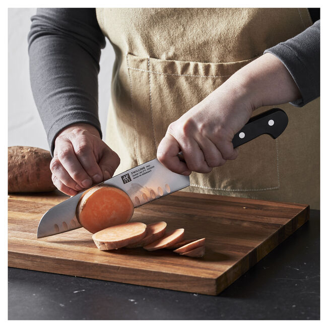 Pro 7" Santoku Knife, Hollow Edge
