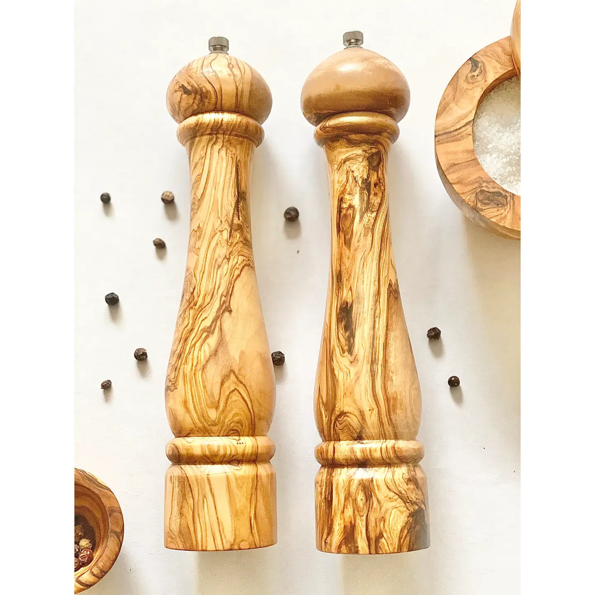 Olive Wood 10” Salt Mill