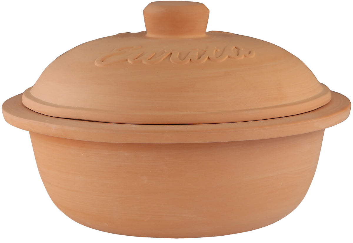 4qt Round Eurita Clay Dutch Oven