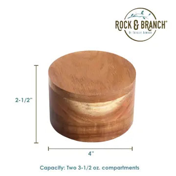 Acacia Duet Salt Box
