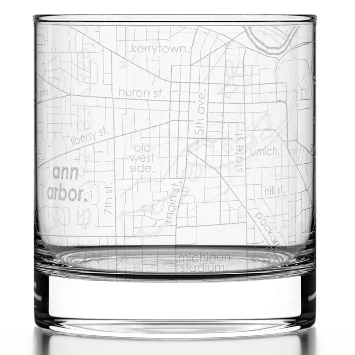 Ann Arbor Rocks Glass