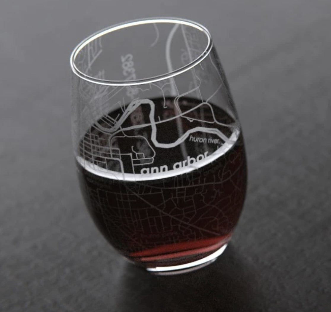 Ann Arbor Stemless Wine Glass