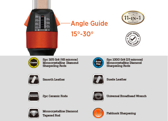 Transforod 11-In-1 Adjustable Angle Knife Sharpener