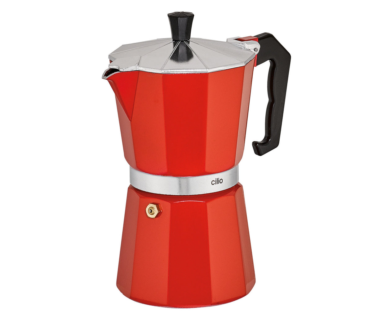 Cilio Classico Espresso Maker 15oz, Red
