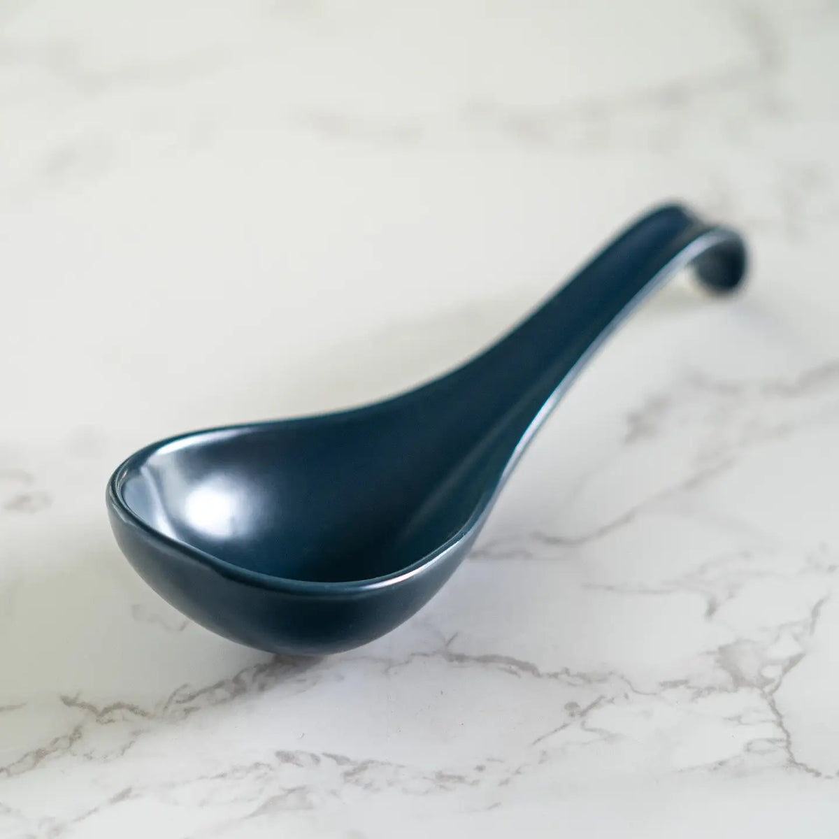 Navy 5.9"L Porcelain Soup Spoon