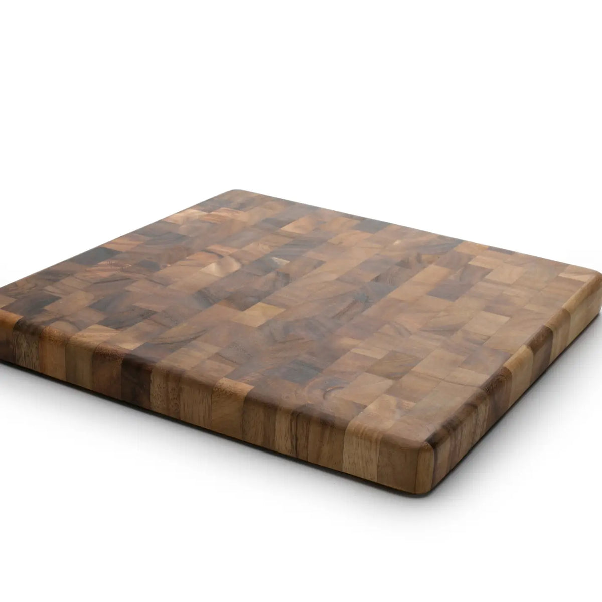 End Grain 14" IW Square Chef Board, Acacia Wood