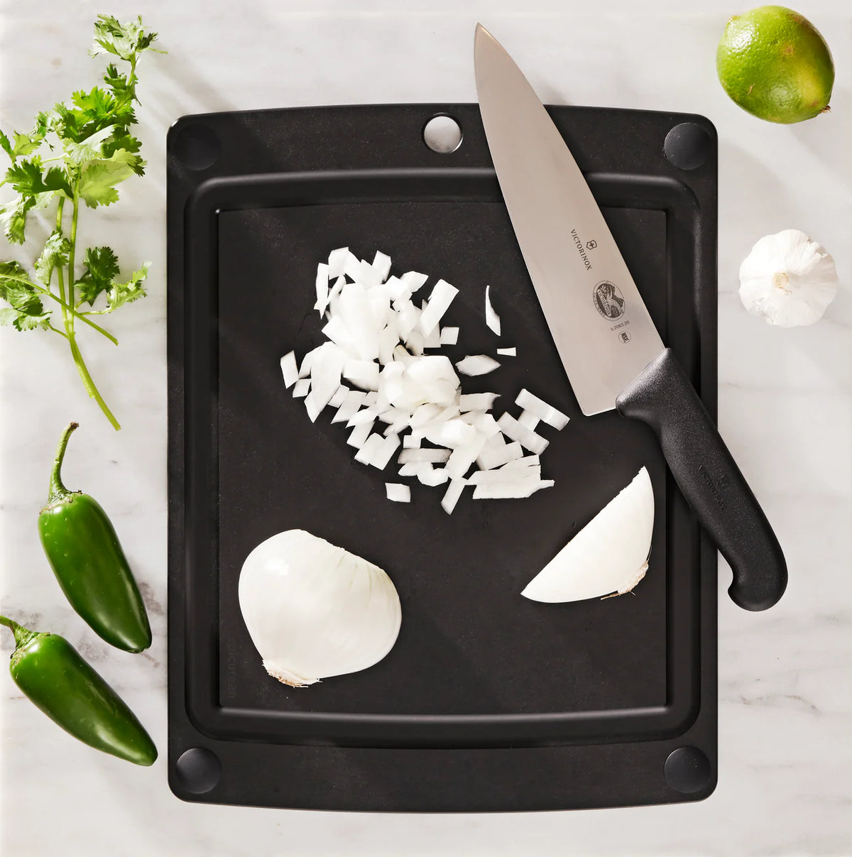 All-In-One, 14.5x11.25 Cutting Board, Slate