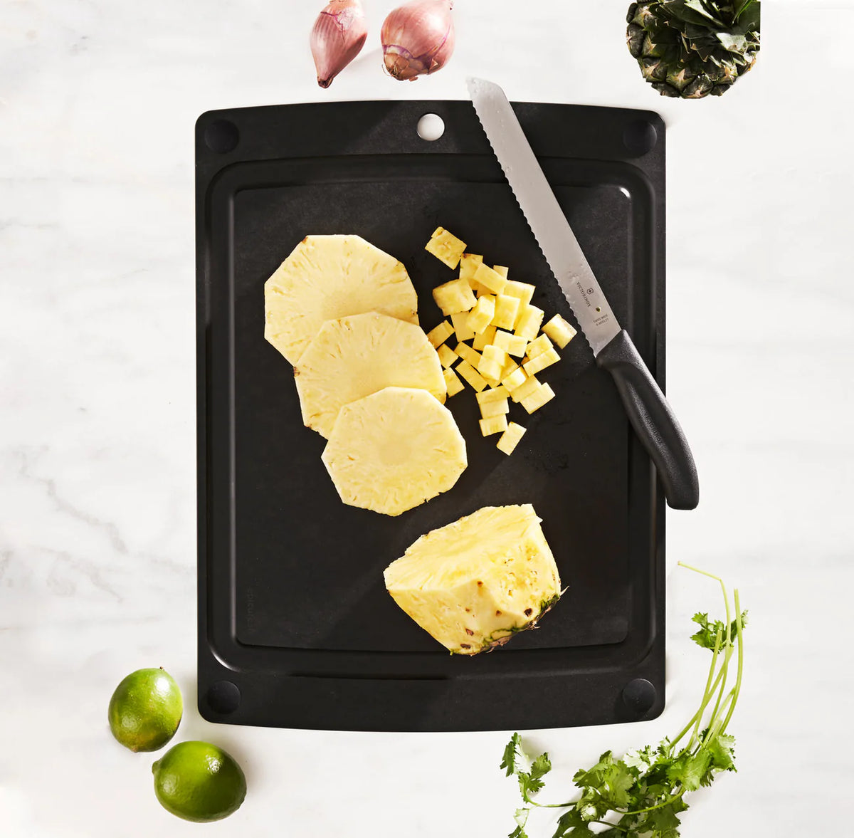 All-In-One, 17.5x13 Cutting Board, Slate