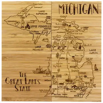 Michigan Map Coasters