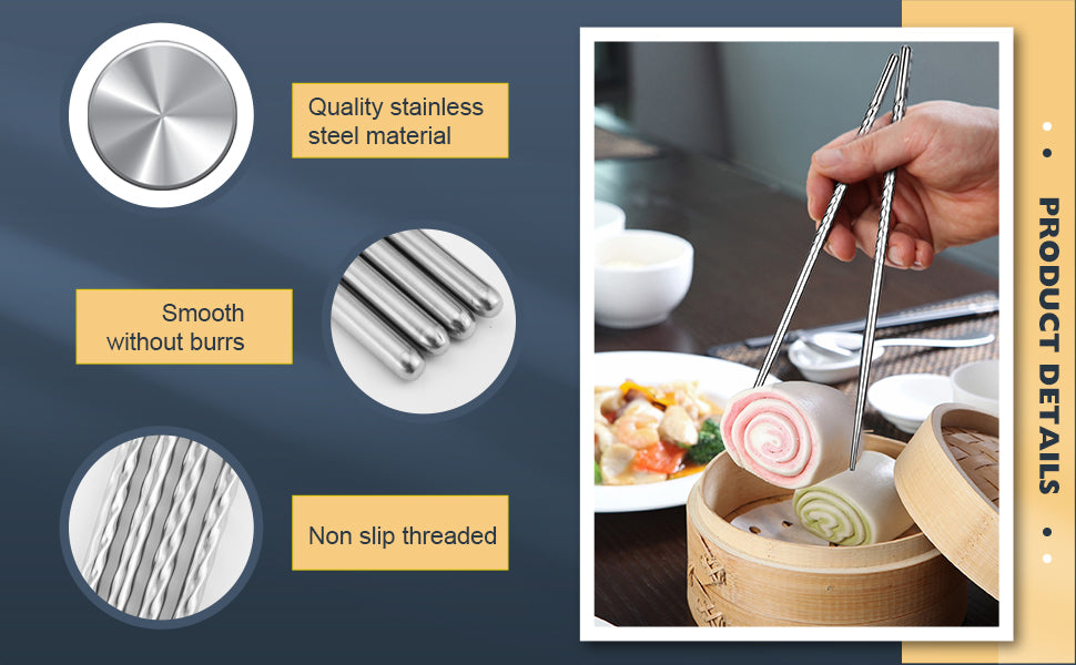 Stainless Steel Cooking Chopsticks