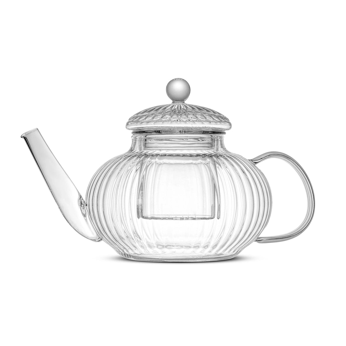 Fluted Glass Teapot w/ Infuser
