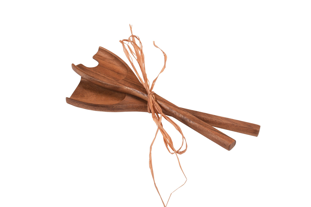 12" Acacia S/2 Salad Servers