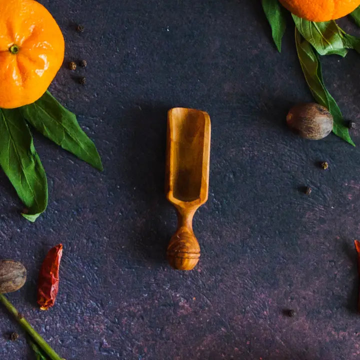 Olivewood Medium Canister Scoop