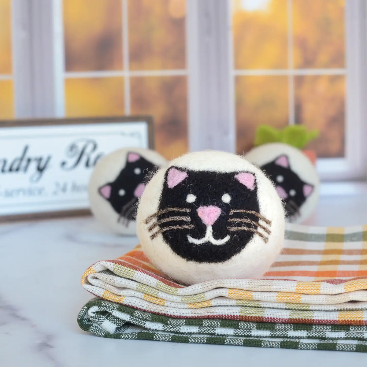 Dryer Ball Cat Black Kitty