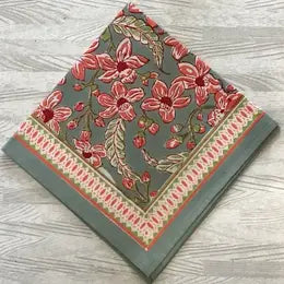 Napkin Frangipani Green Rose