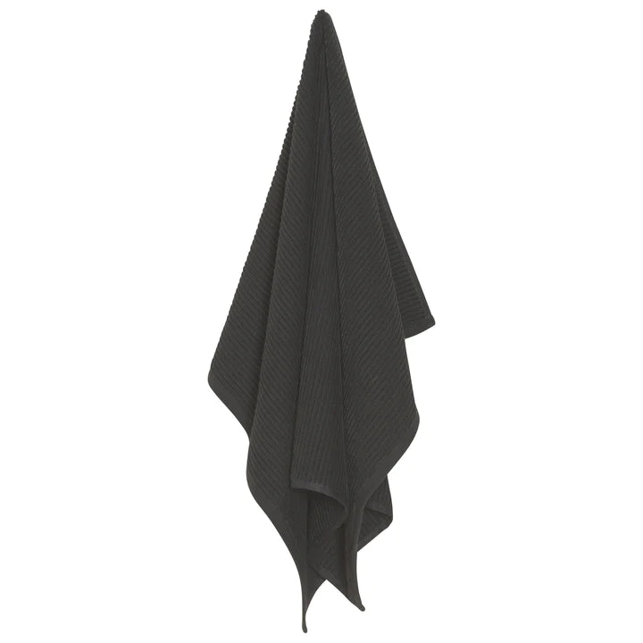 Dishtowel Black Ripple