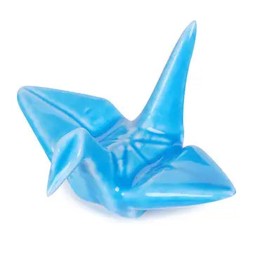Blue Origami Crane Chopstick Rest