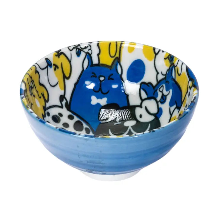 Blue Bunch of Dogs 11oz Bowl