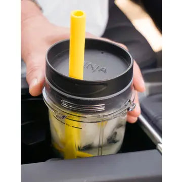 S/6 10" Silicone Smoothie Straws