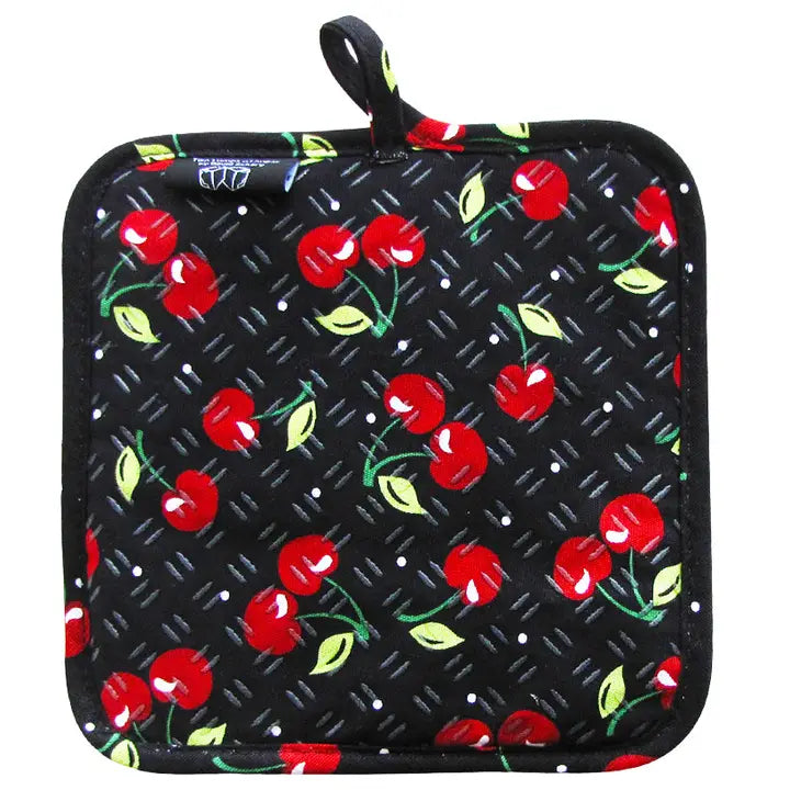 Black Cherries Pot Holder
