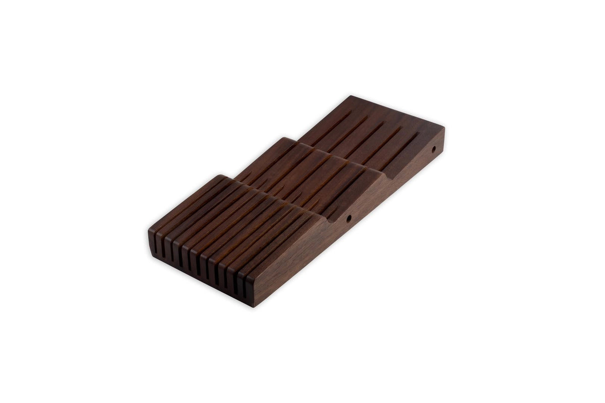 In Drawer Knife Holder, Acacia, 11 Slot