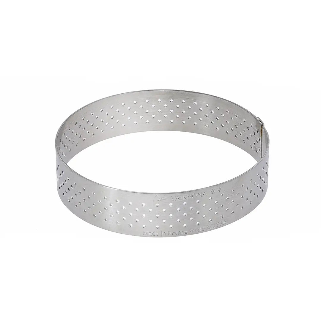 4" Tart Ring Perforated Valrhona