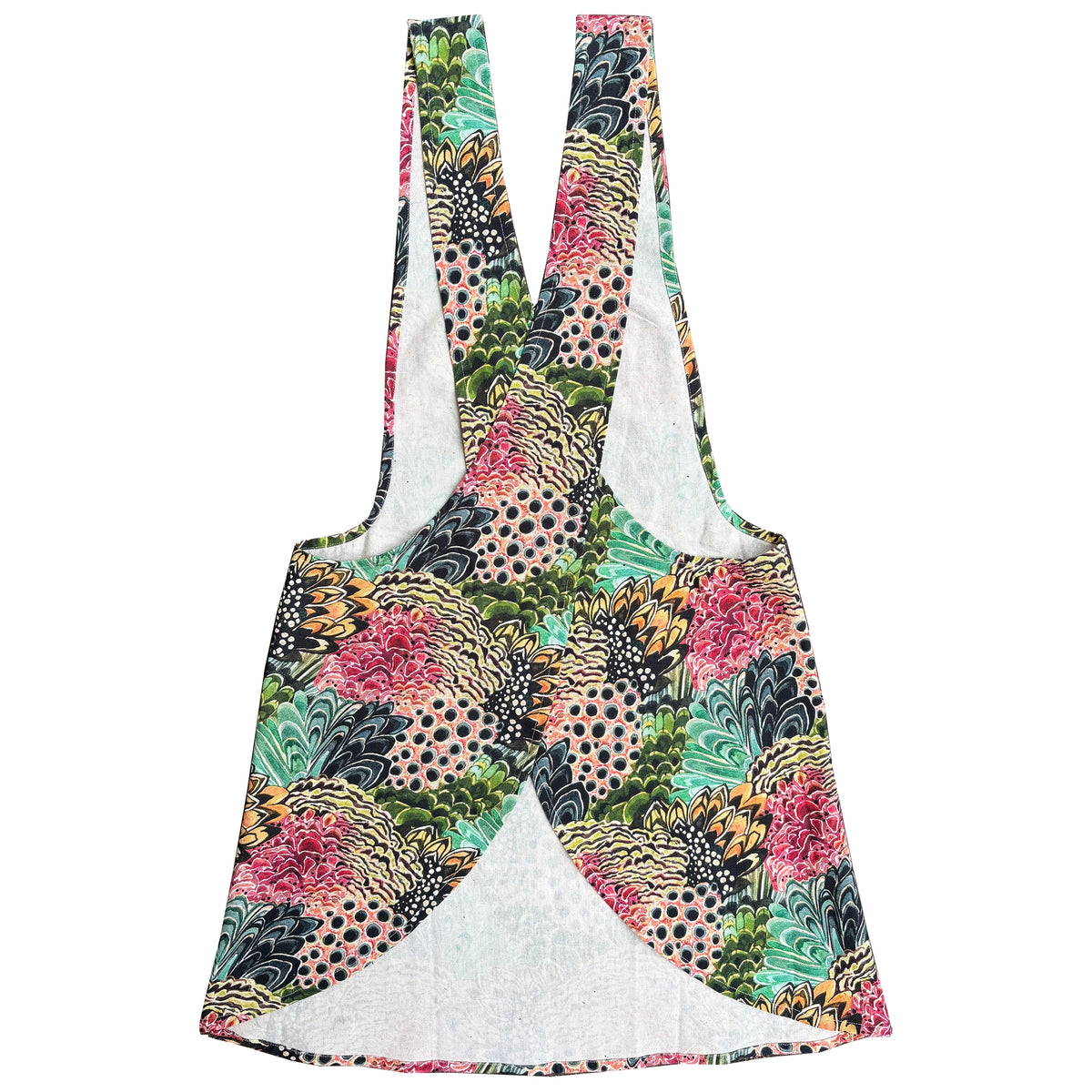 Feathered Pinafore Apron
