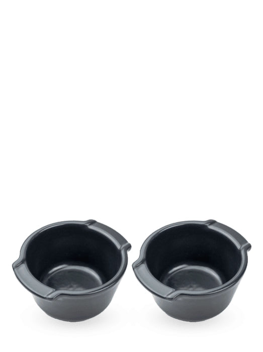 S/2 Slate Ceramic Ramekins Appolia