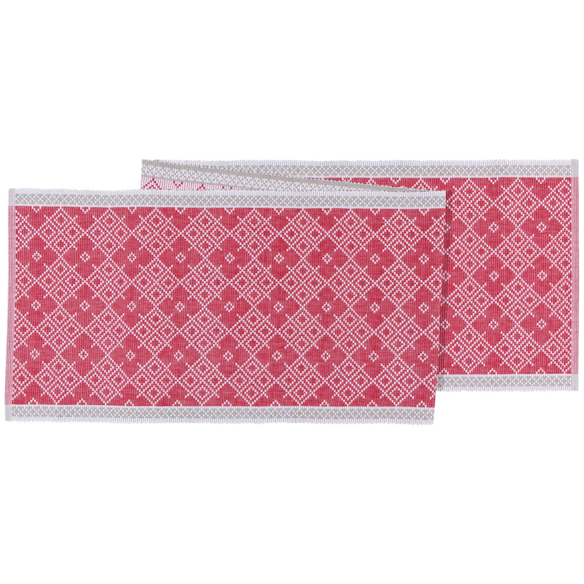 72" Table Runner Shetland Chili Red