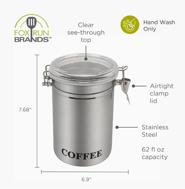 Stainless Steel Coffee Canister