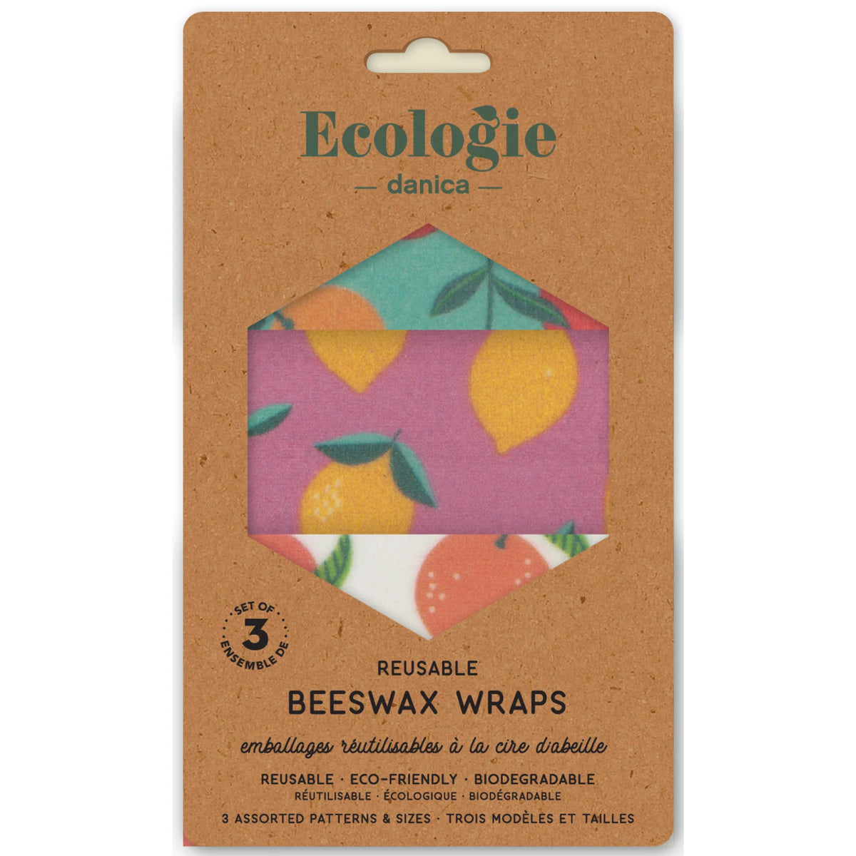 Citrus S/3 Beeswax Wrap